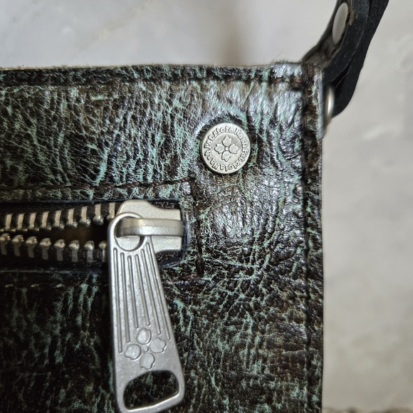 Patricia Nash Brown and Blue Floral Embossed Clutch - Picture 5 of 12